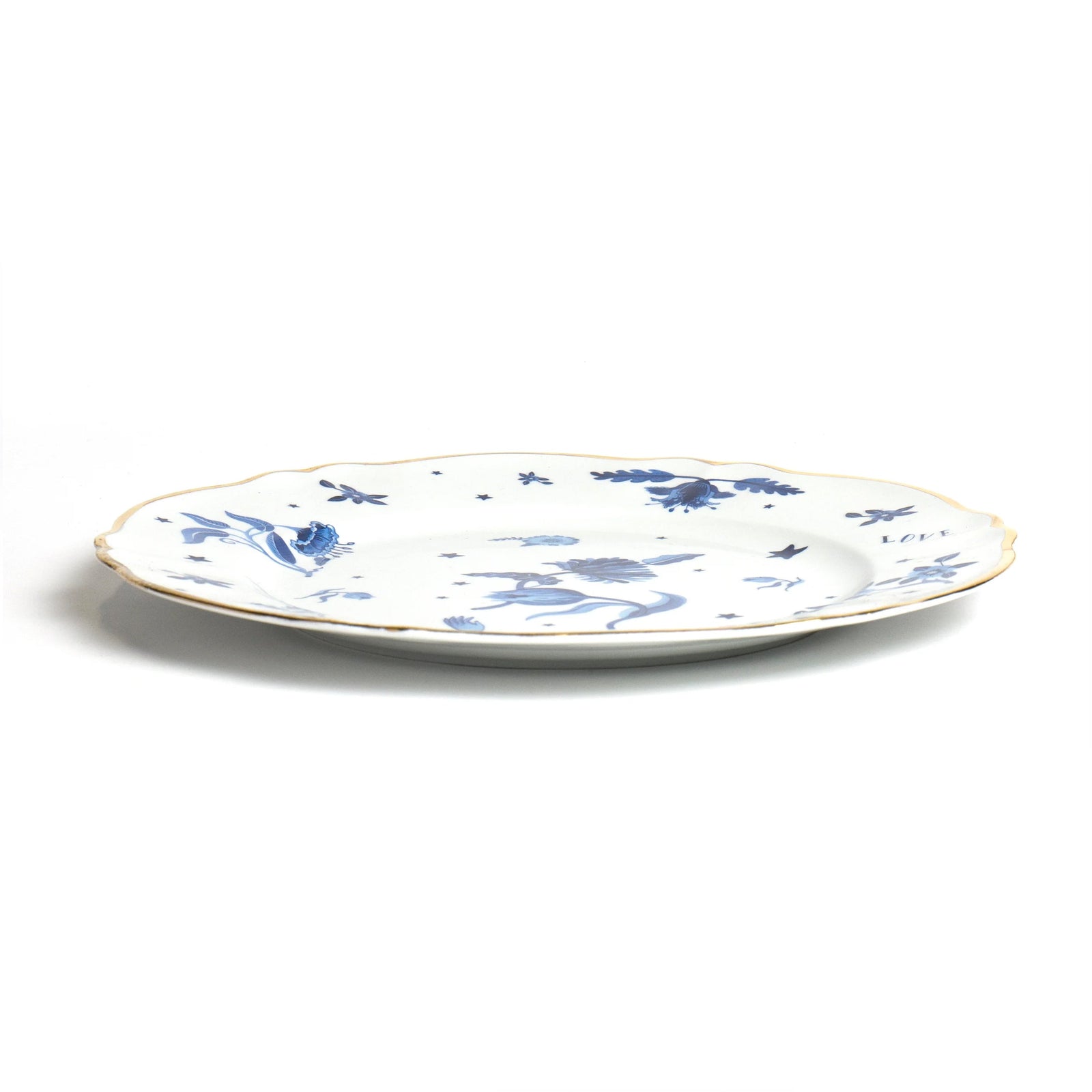 Fuente Porcelana Blue Flower