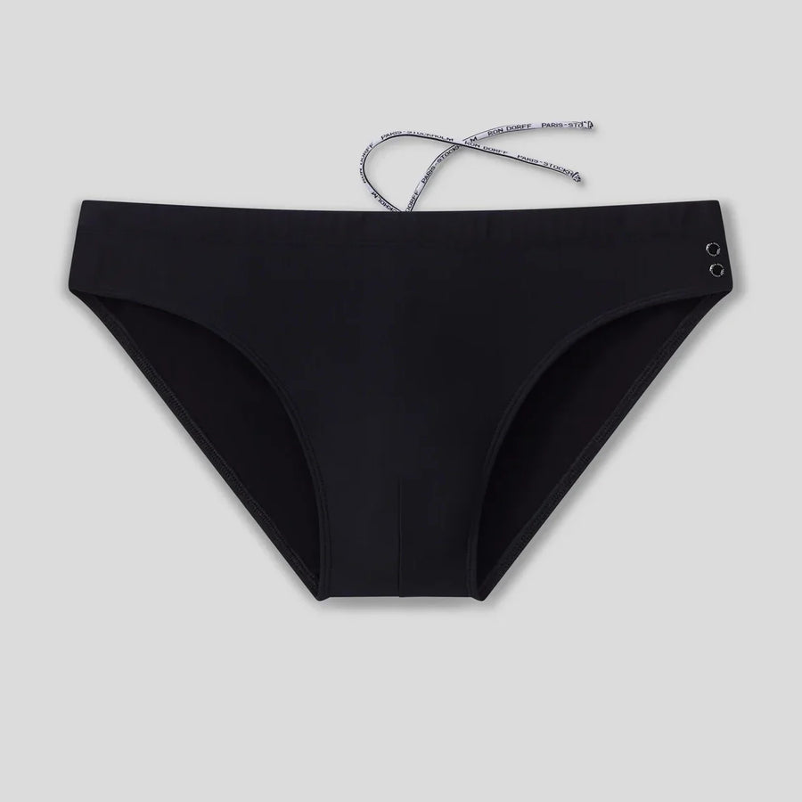 Black Slim Swim Briefs. Ron Dorff