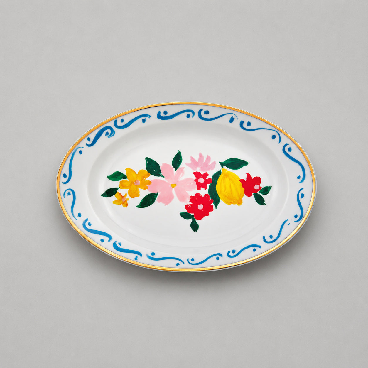 Porcelain Tray Fiori & Limoni