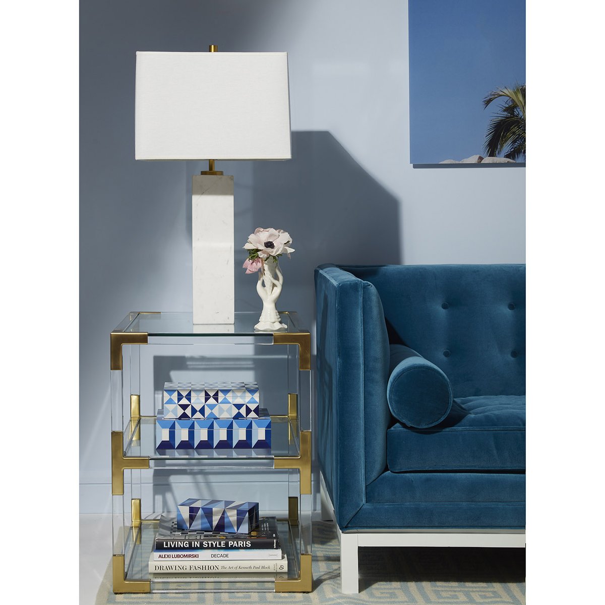Large Sorrento Lacquer Box. Jonathan Adler 