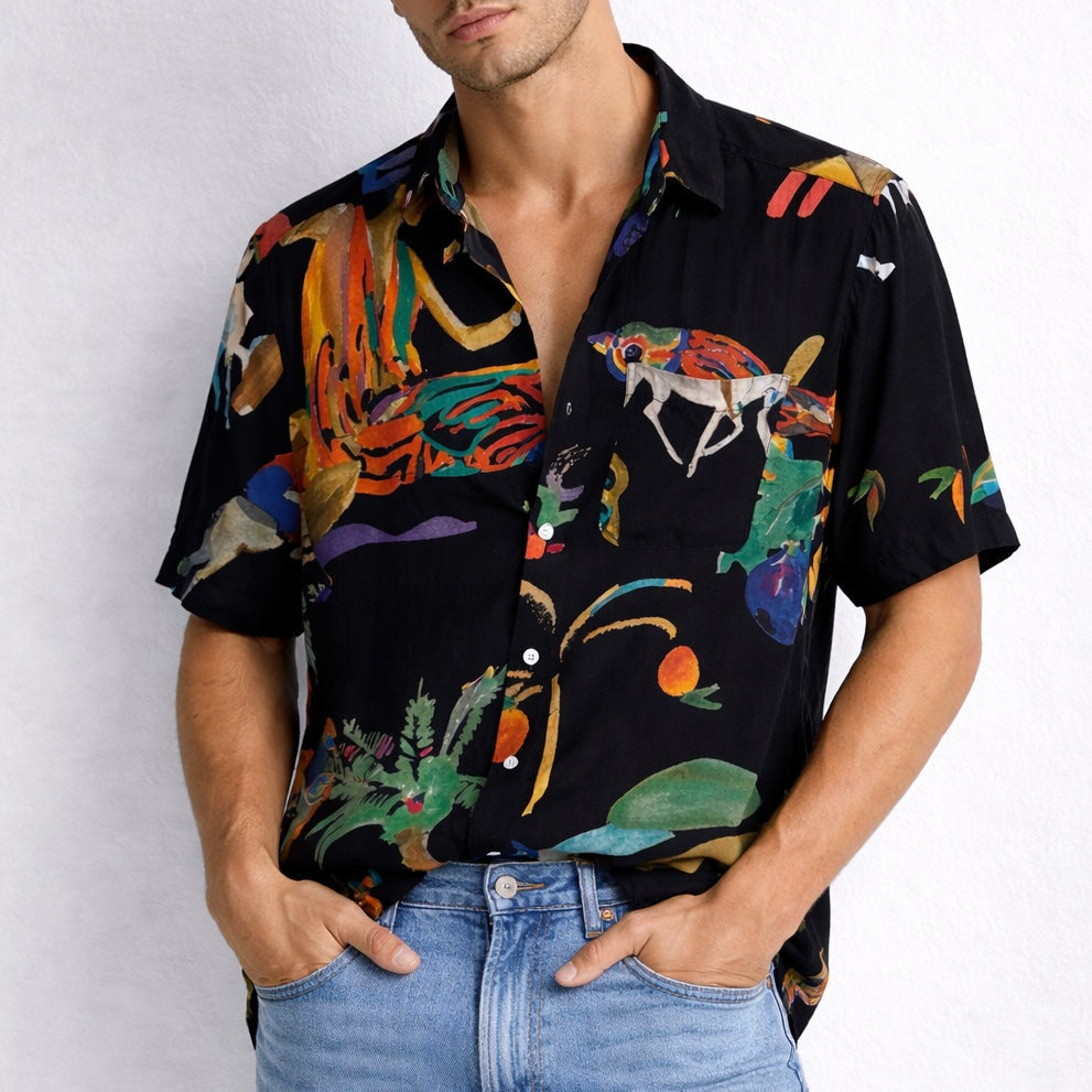 Femmes Luxe Hawaiian Shirt. G.Kero Paris