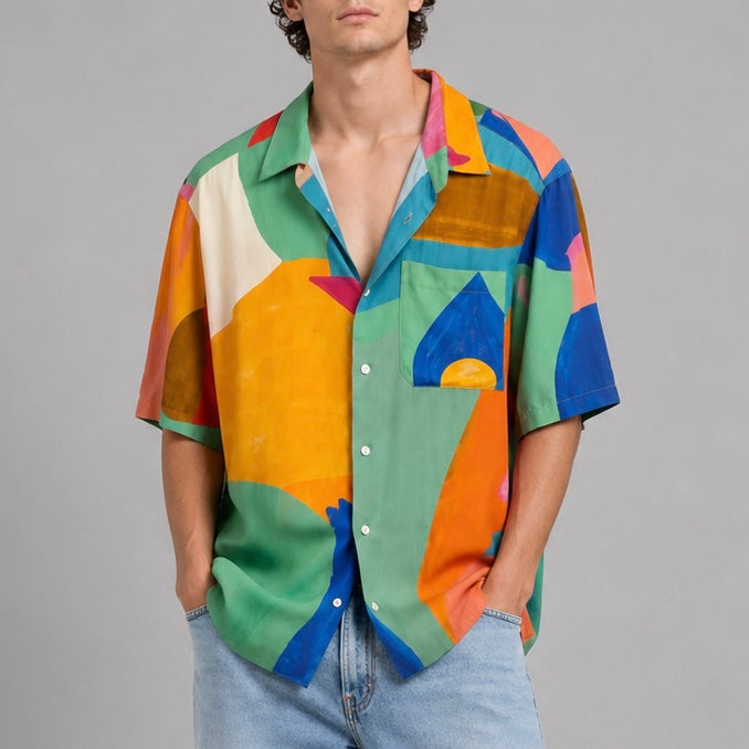 Mosaico Hawaiian Shirt. G.Kero Paris