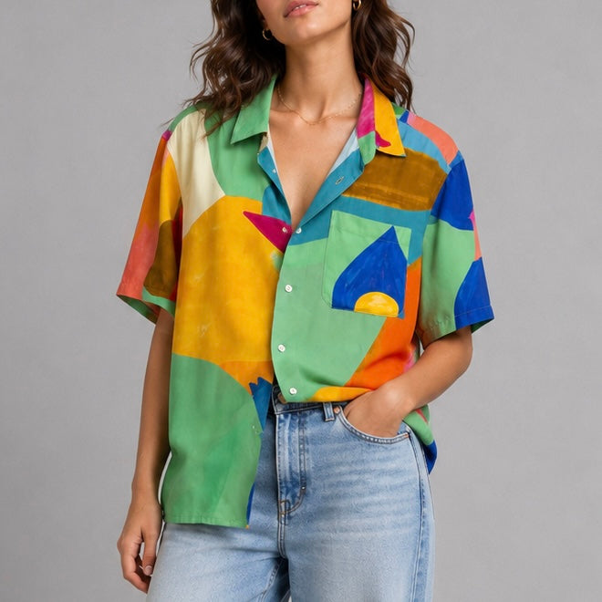 Mosaico Hawaiian Shirt. G.Kero Paris