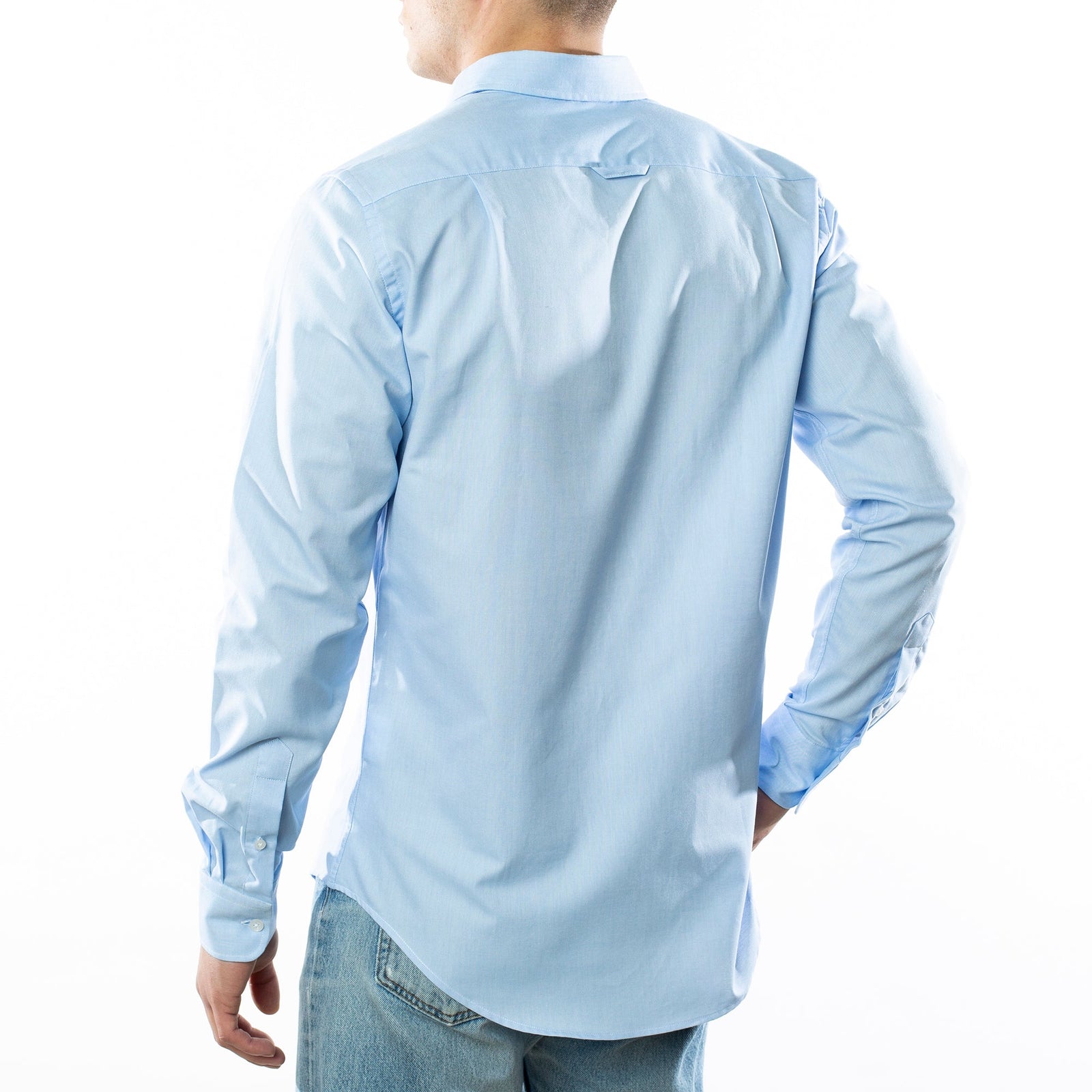 Camisa Oxford Azul Corazón