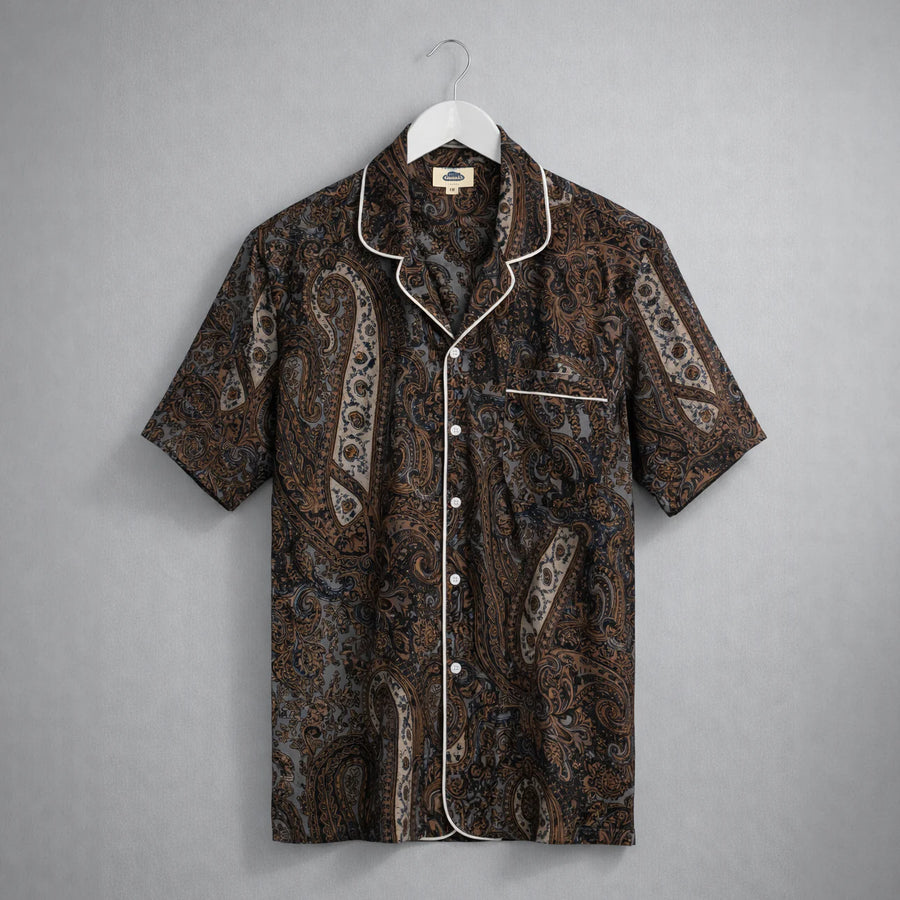 Short sleeve robe national grey sleeve