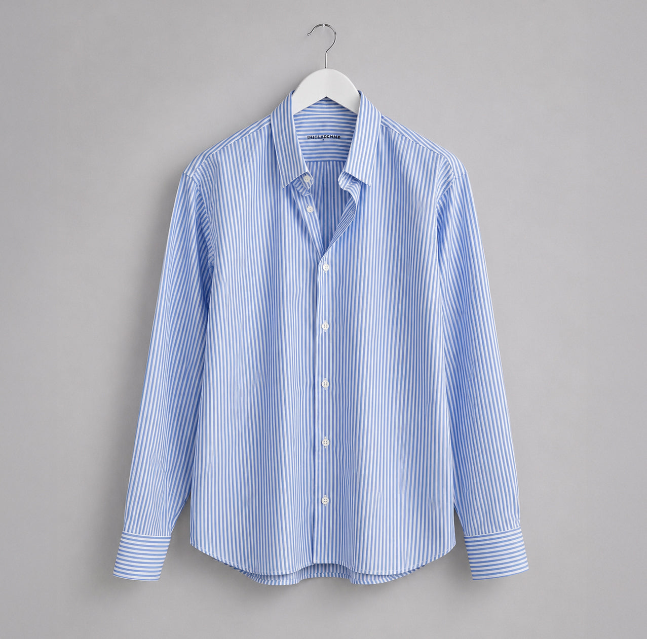 Camisa Popelín Relaxed Rayas Azules