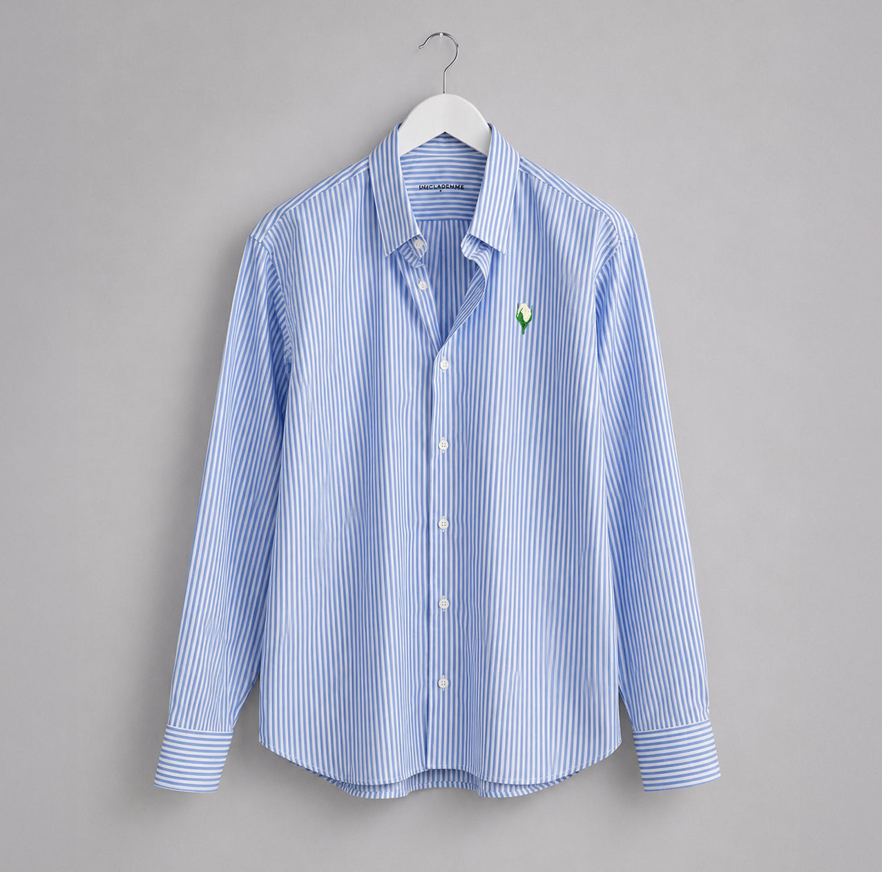 Camisa Popelín Relaxed Rayas Azules. The Rosebud