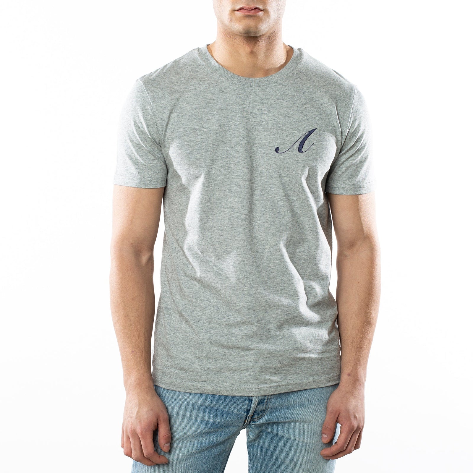 Camiseta Gris Personalizada con tus Iniciales