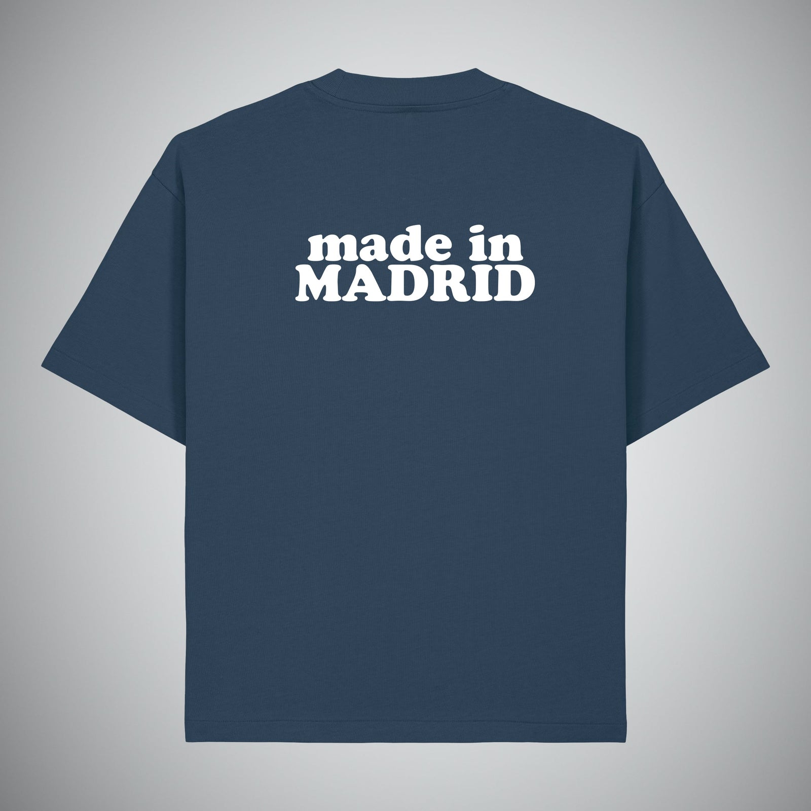 Camiseta Azul Oversized Made in Madrid