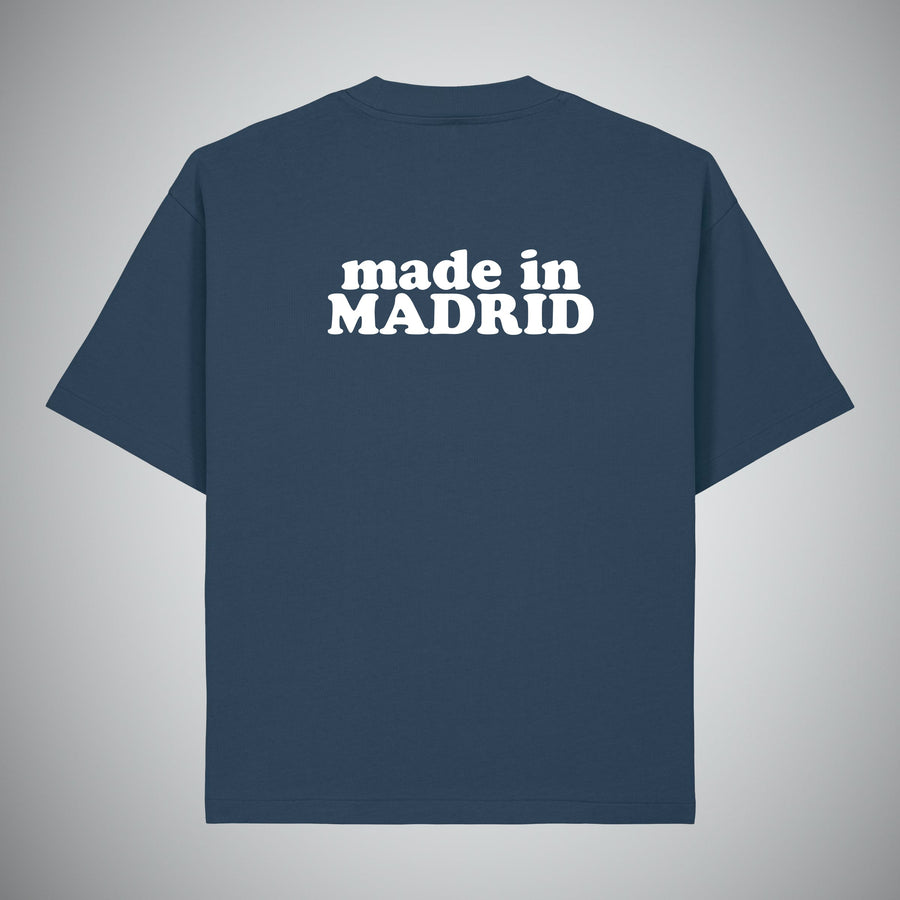Camiseta Azul Oversized Made in Madrid