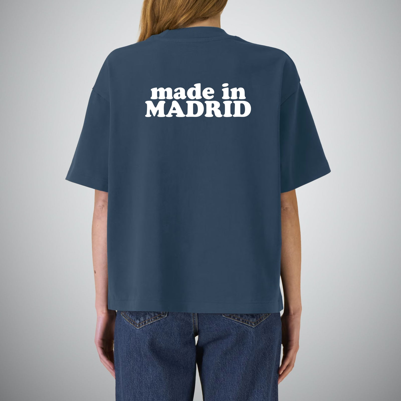 Camiseta Azul Oversized Made in Madrid