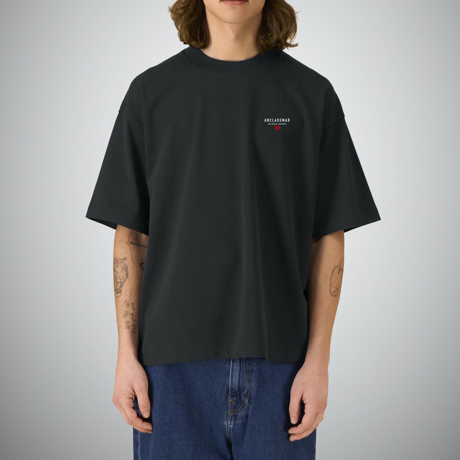 Oversized Black T-Shirt. ADM
