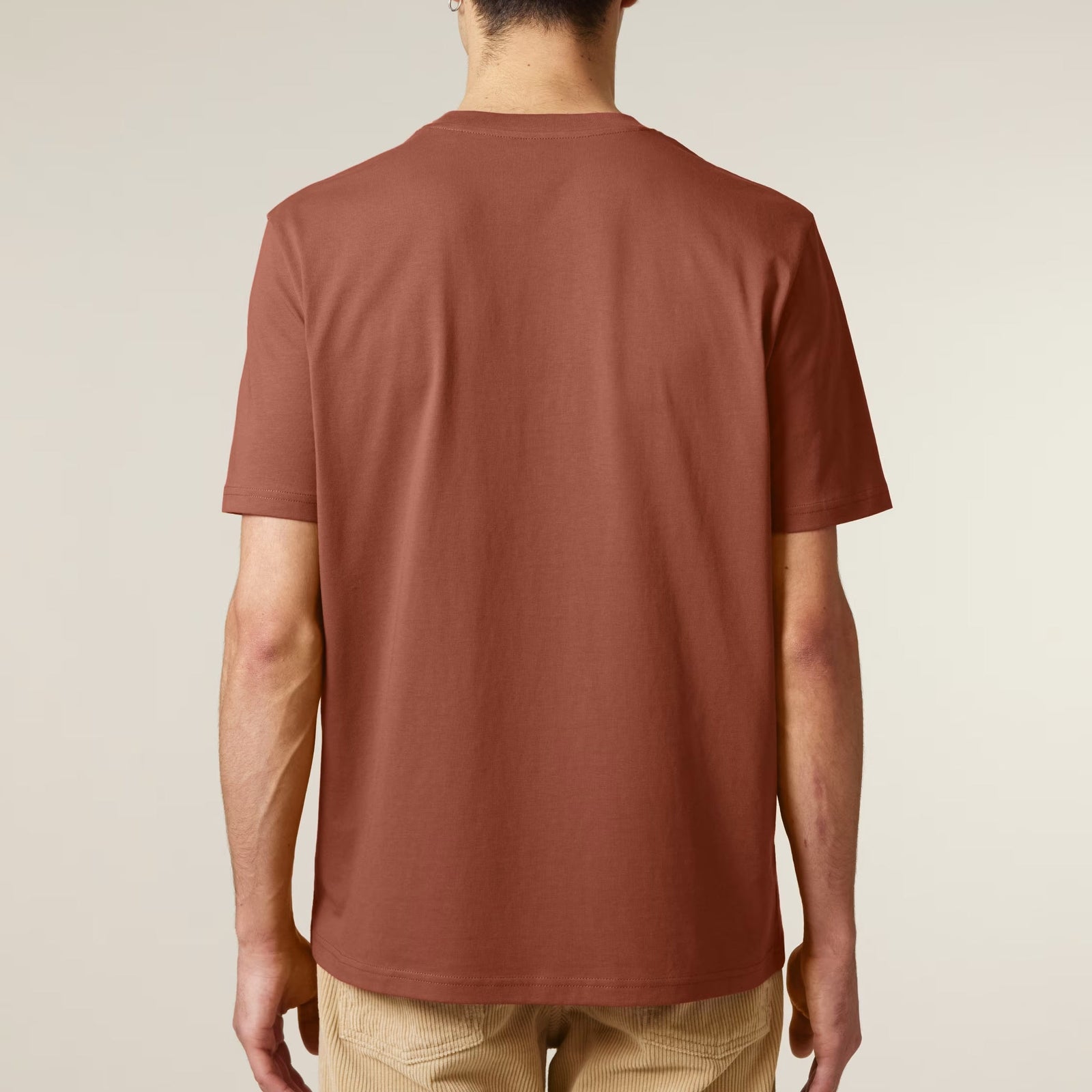 Camiseta Terracota Corazón Bordado