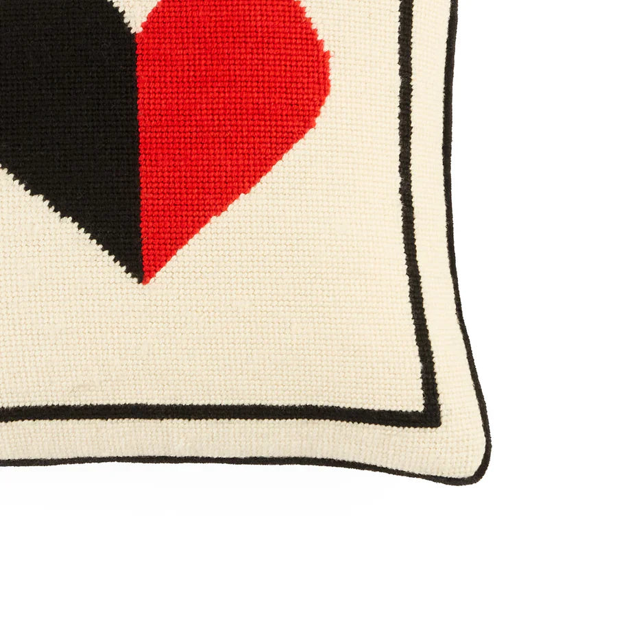 Heart Needlepoint Pillow. Jonathan Adler