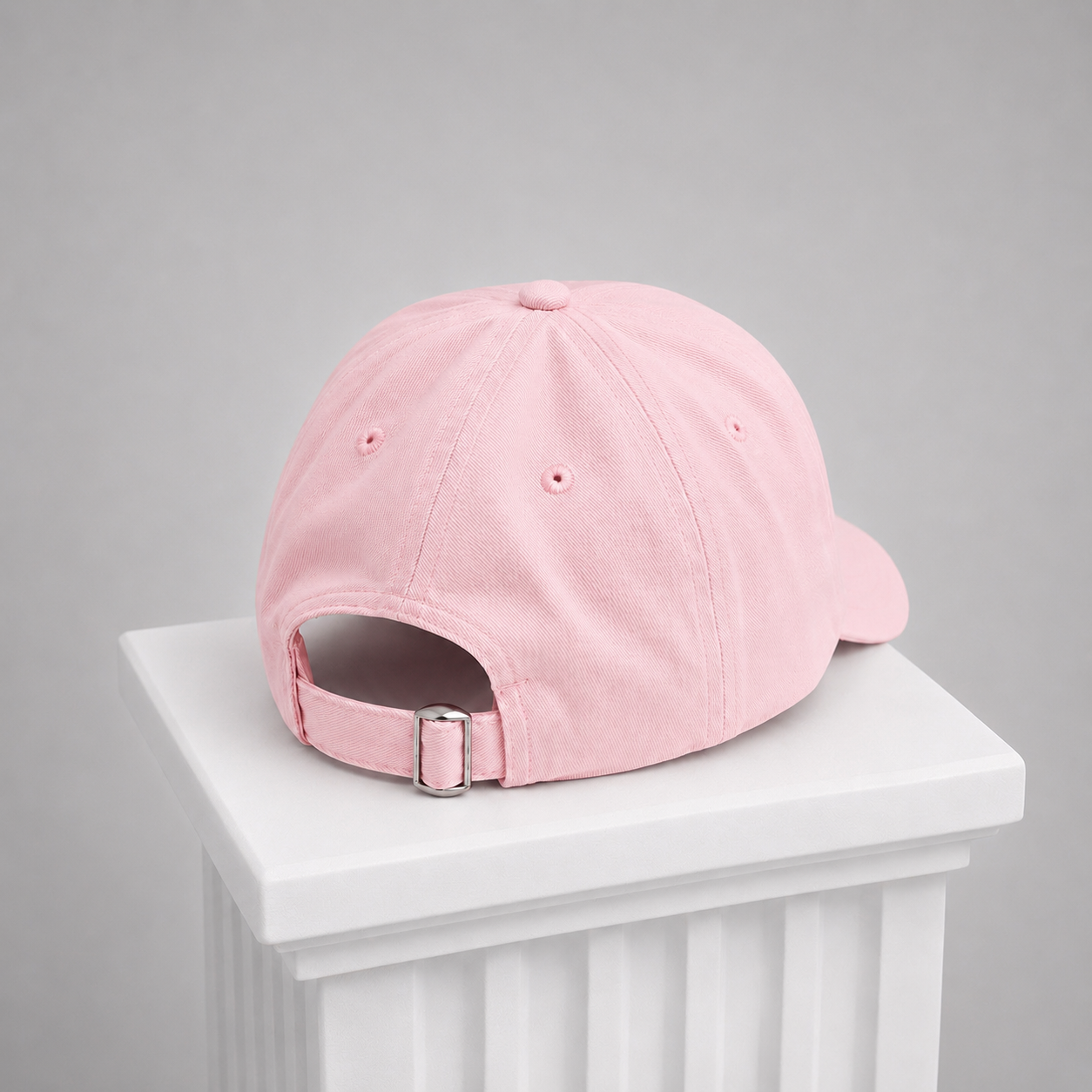 Pink Cap. Flower Embroidered