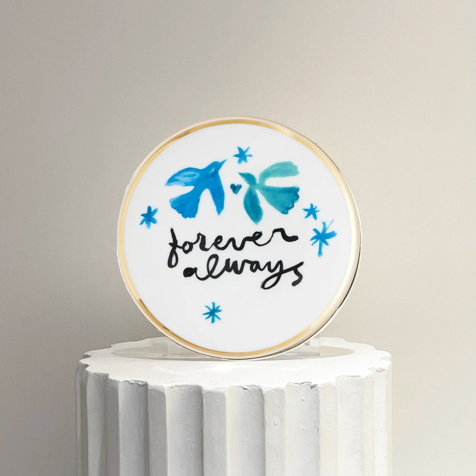 Porcelain Plate "Forever Always"