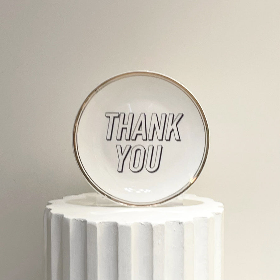 Plato de Porcelana "Thank You"