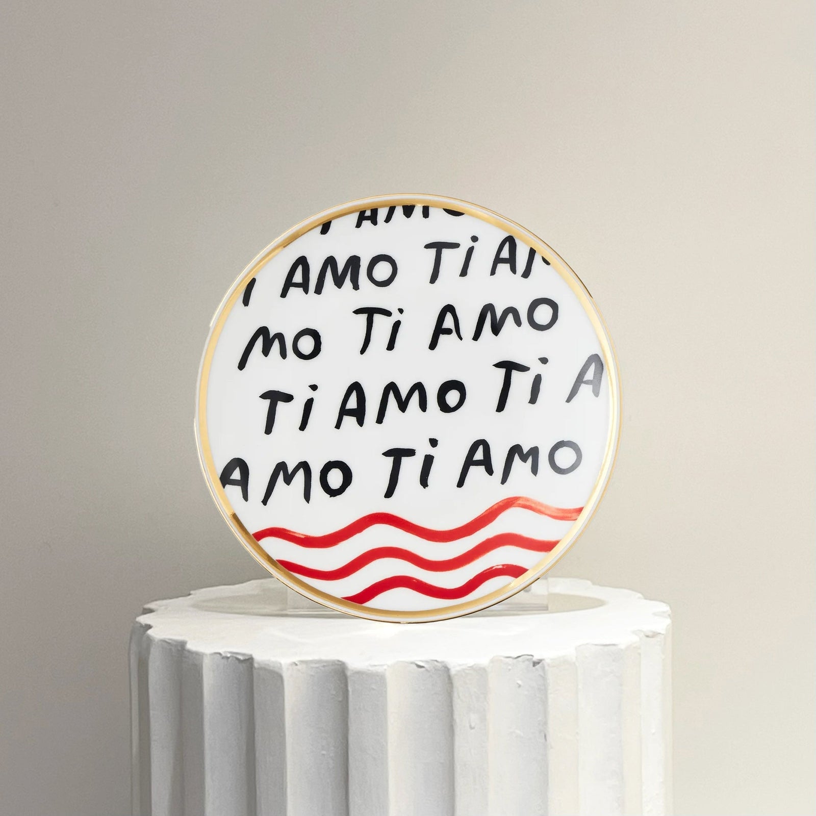 Plato de Porcelana "Ti Amo"