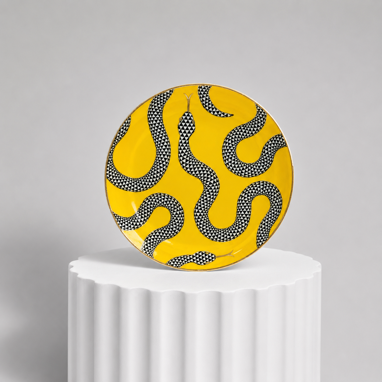 Eden Porcelain Plate Yellow. Jonathan Adler