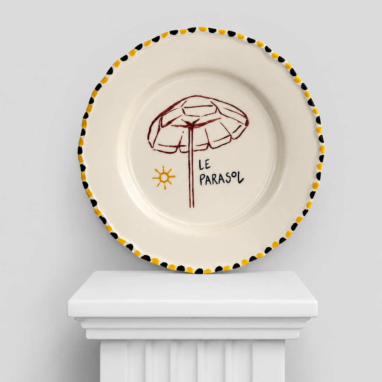 Plate "Le Parasol"
