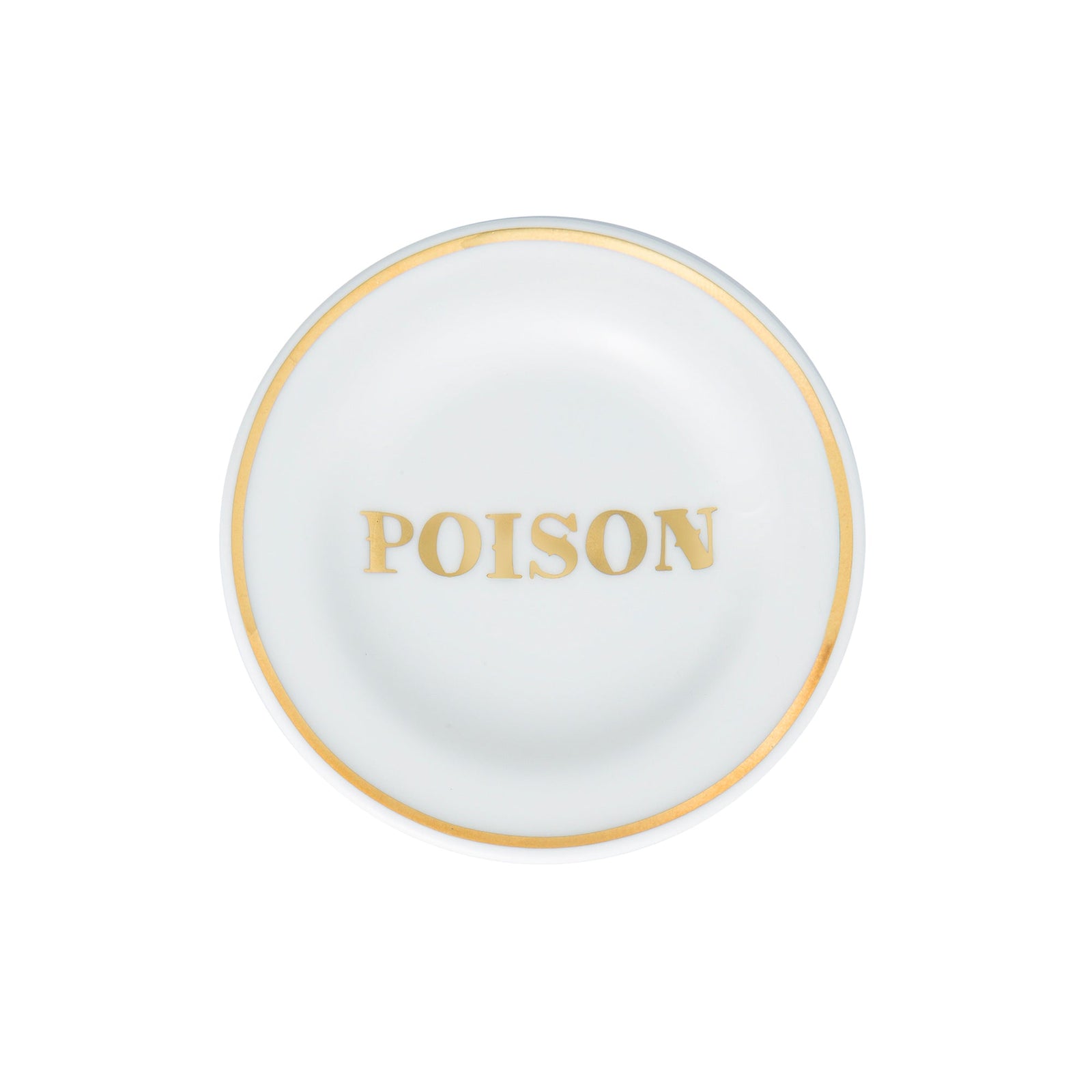 Plato Porcelana POISON. 10 cm