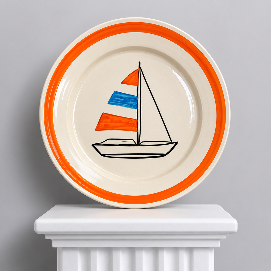 Plato Velero Naranja