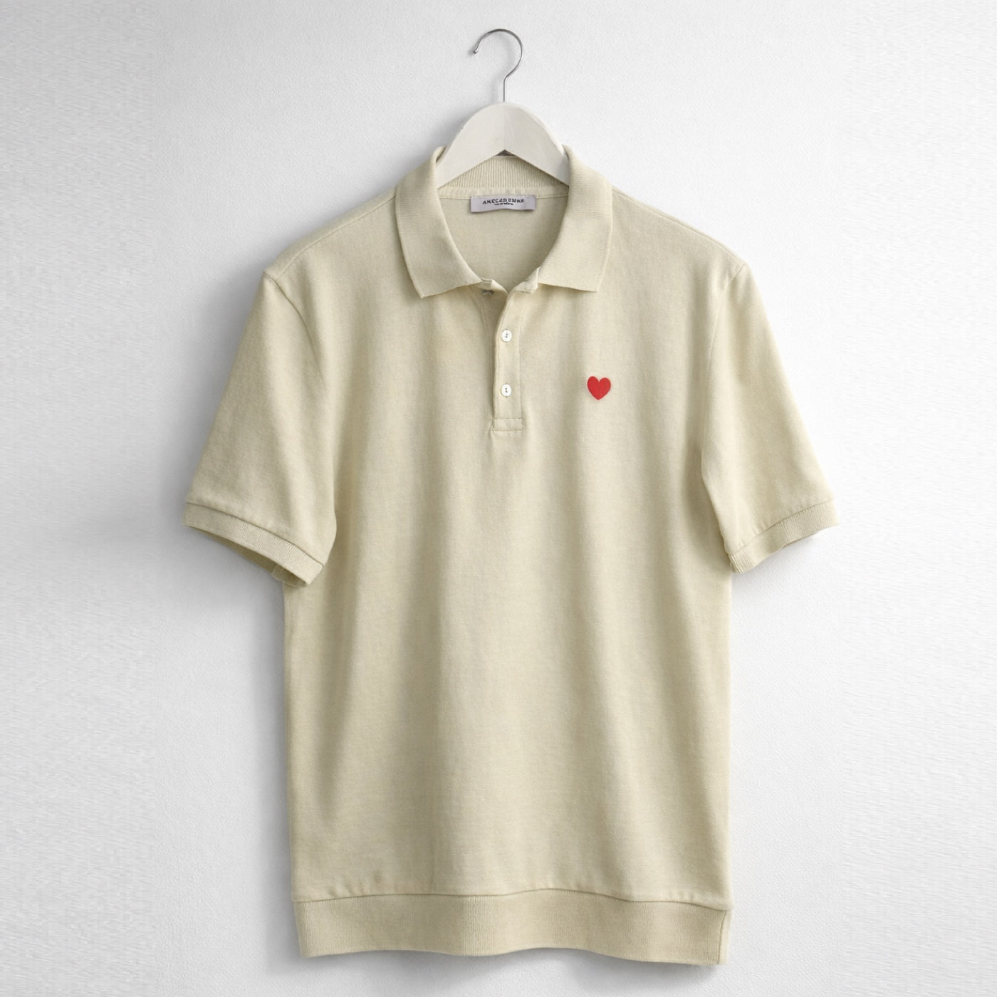 Beige Polo Shirt Beige. Heart