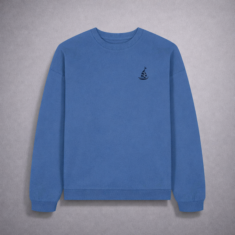 Sudadera Oversized Azul Velero