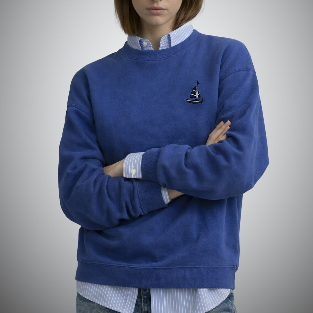 Sudadera Oversized Azul Velero